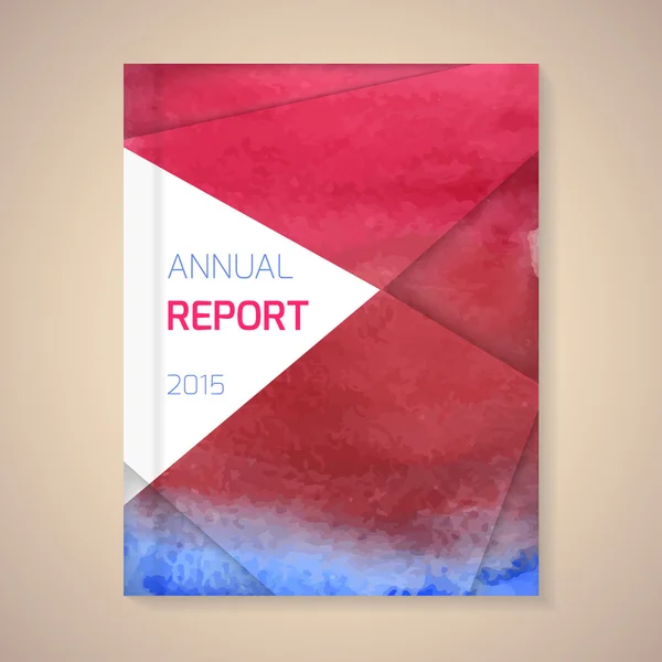 Annual Report Cover — Stock Vector