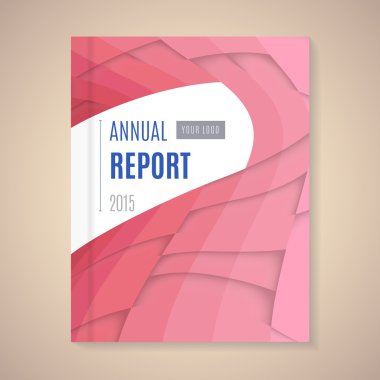 Yıllık rapor kapağı vektör çizim