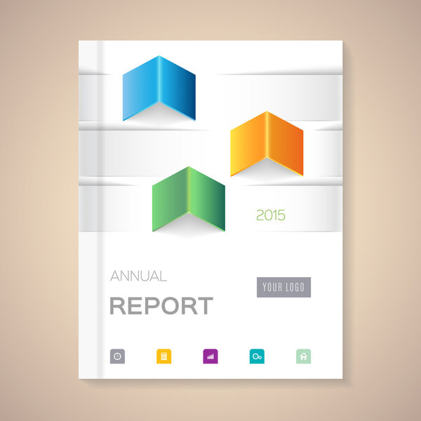 Annual Report Cover vector illustration