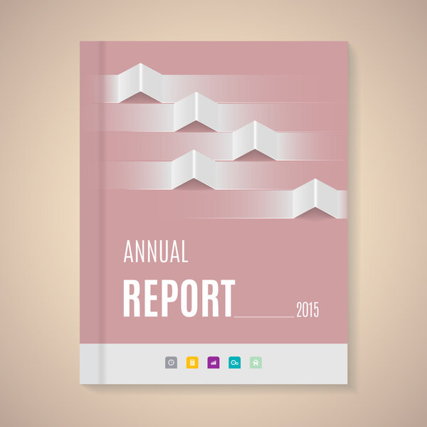 Annual Report Cover vector illustration