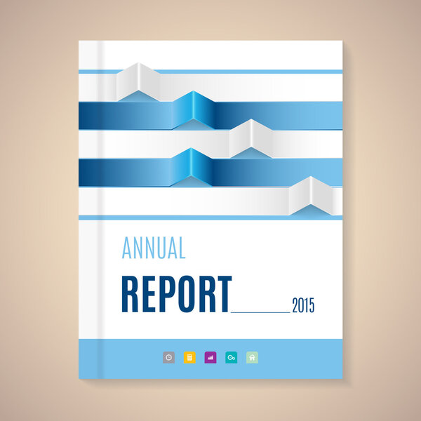 Annual Report Cover vector illustration