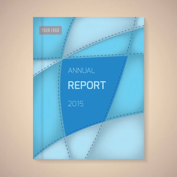 Annual Report Cover vector illustration Stock Vector by ©halfpoint 89513812