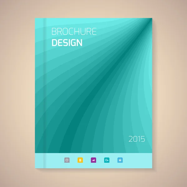 Informe anual Portada vector ilustración — Vector de stock