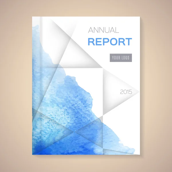 Informe anual Portada vector ilustración — Archivo Imágenes Vectoriales
