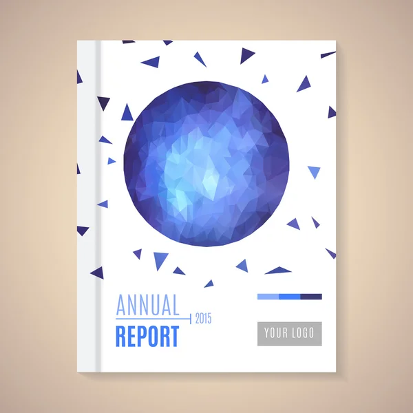 企业年度报告的封面 — 图库矢量图片