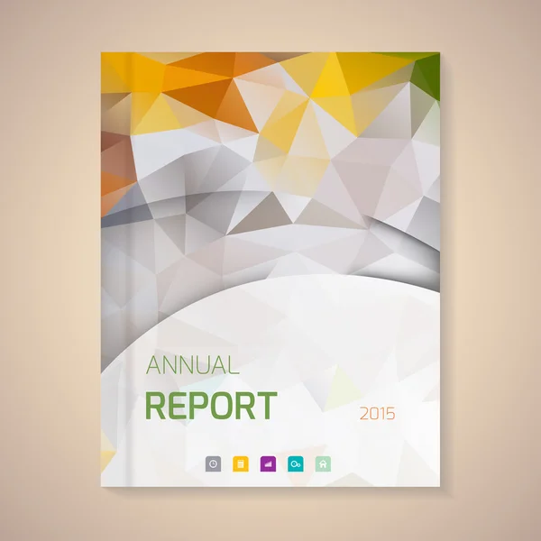 Couverture du rapport annuel des entreprises — Image vectorielle