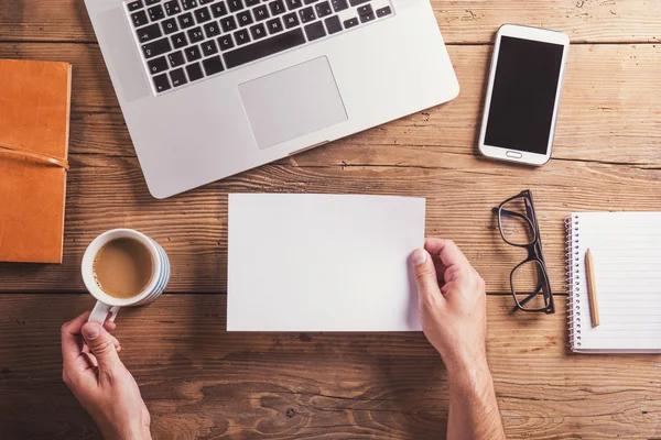 Office work desk composition — Stock Photo, Image