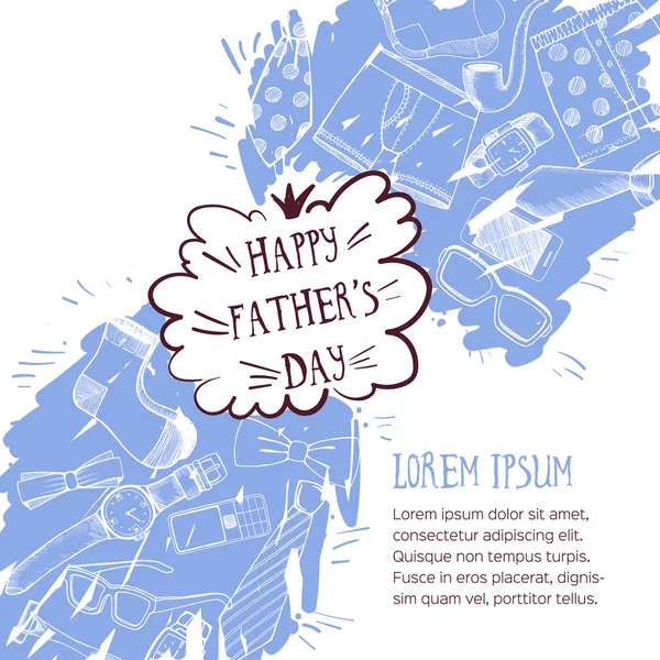 Babalar günü kartı — Stok Vektör