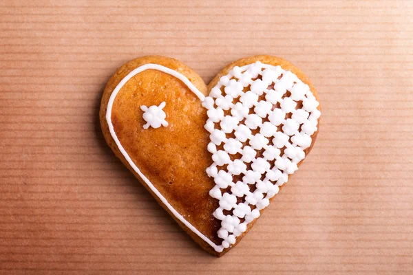 Galleta de Navidad corazón . — Foto de Stock