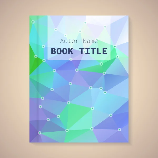 Template for book cover — Stock Vector