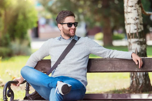 Young Man in town — Stock Photo, Image