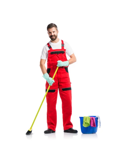 Ung snygg cleaner — Stockfoto