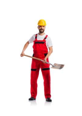 genç yakışıklı bir işçi