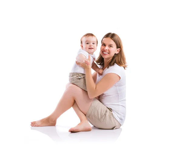 Beautiful mother and son — Stock Photo, Image