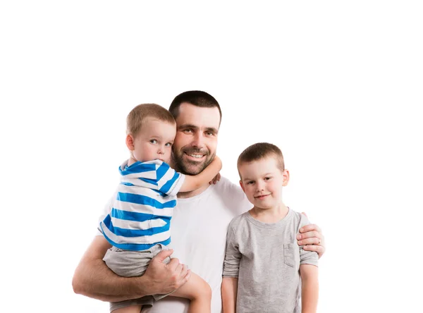 Feliz padre con su hijo — Foto de Stock