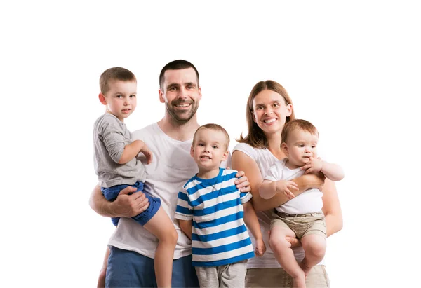 Happy young family Stock Photo
