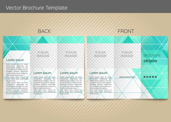 Vector mall för broschyr — Stock vektor