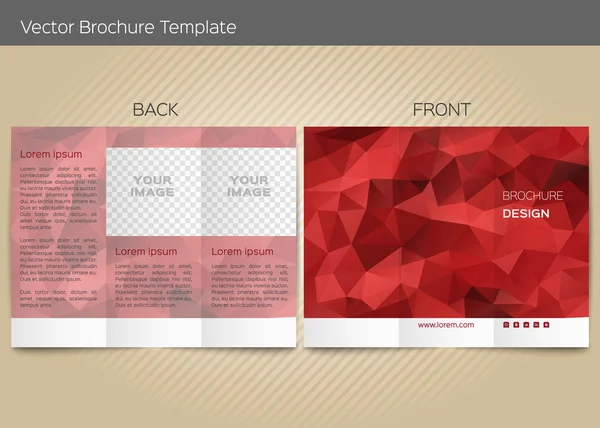 Vector mall för broschyr — Stock vektor