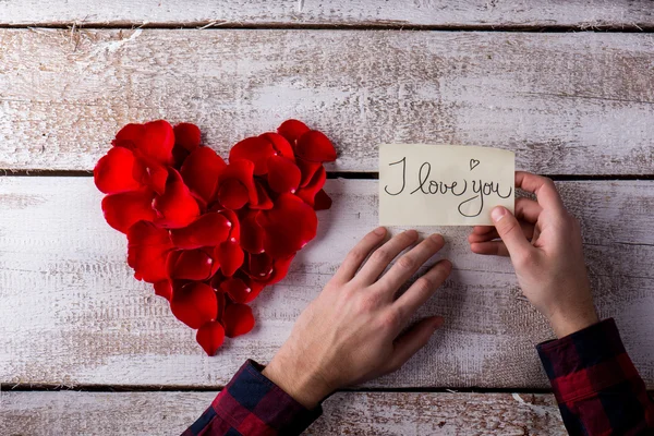 Composição de amor. Estúdio . — Fotografia de Stock