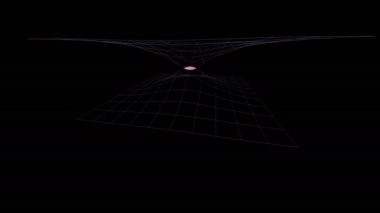 İki 3 boyutlu parabolik grafik siyah bir arka plan üzerinde kesişimi.