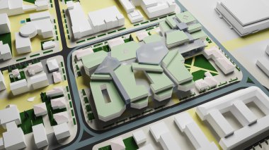 İkamet Kompleksi Irkutsk (3d yorumlama)