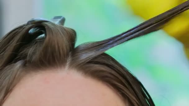 Keratin hair straightening at home. — Stock Video © tosher #115586190 Keratin hair straightening at home. — Stock Video © tosher #115586190