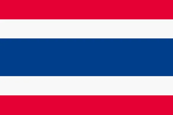 Thailand Flagge blau weiß rot Streifen Hintergrund Illustration — Stockfoto