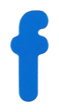 kırpma yolu ile beyaz üzerine küçük f manyetik harf