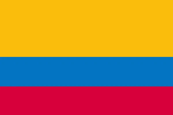 Фон Флага Колумбии Иллюстрация Большой Файл Красный Желтый Синий — стоковое фото