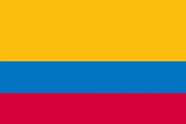 Colombia Bandiera Sfondo Illustrazione Grande File Rosso Giallo Blu — Foto Stock