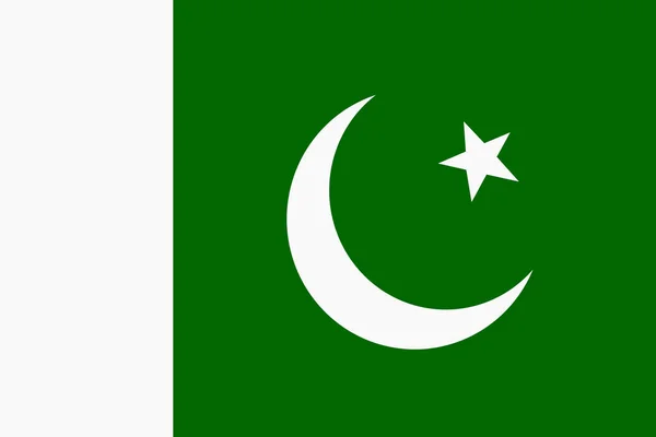 Bandera de Pakistán fondo ilustración verde estrella blanca —  Fotos de Stock