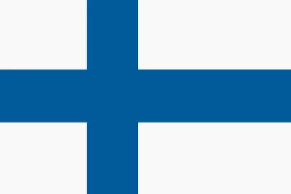 フィンランド国旗の背景イラスト白青十字 — ストック写真