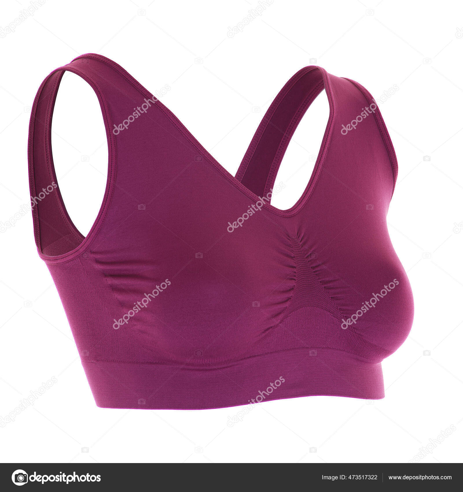 Womens sports bra red invisible ghost mannequin with clipping path Stock  Photo by ©VivacityImages 473517322