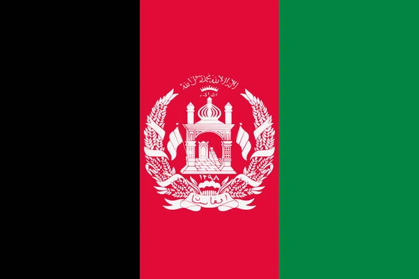 Afghanistan flagga bakgrund illustration stor fil svart röd grön — Stockfoto