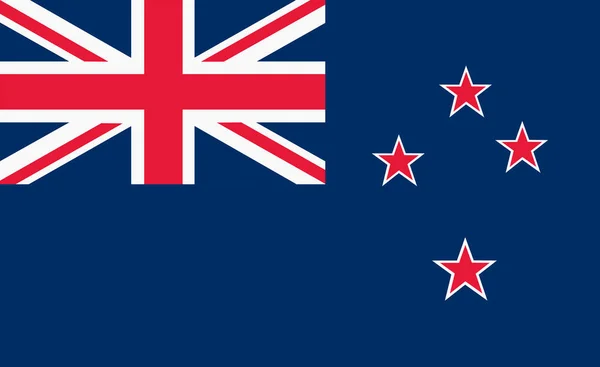 Bandera de Nueva Zelanda Bandera de fondo ilustración bandera de la unión cruz sur —  Fotos de Stock