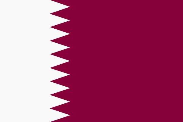 Bandera de Qatar fondo ilustración granate blanco nueve bordes dentados —  Fotos de Stock