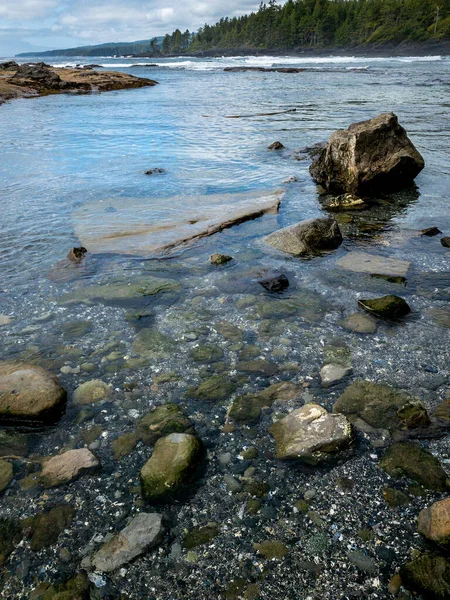 Marea baja en Botanical Beach, BC, Canadá — Foto de Stock