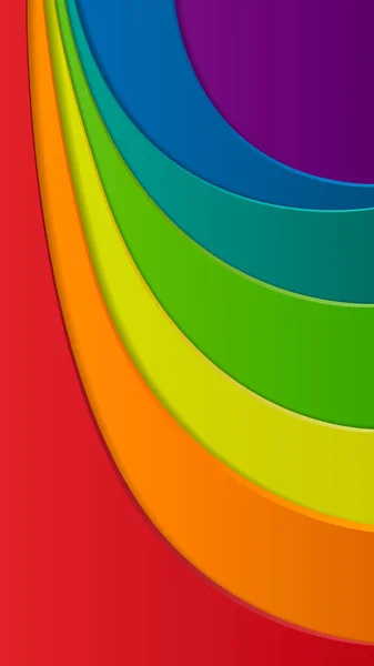 Capas Multicolores Que Superponen Entre Fondo Tridimensional Abstracto — Vector de stock