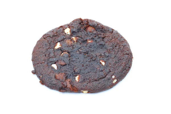 Galletas Chocolate Sobre Fondo Blanco — Foto de Stock