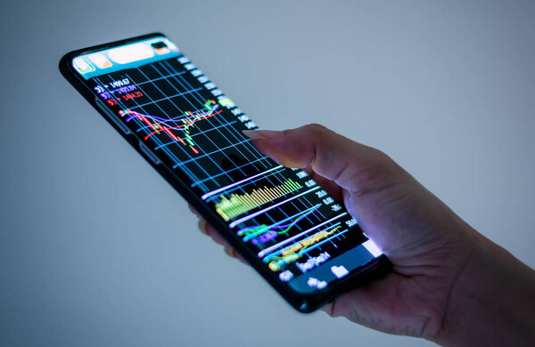 Бизнес-технологии, график, финансовый и фондовый рынок