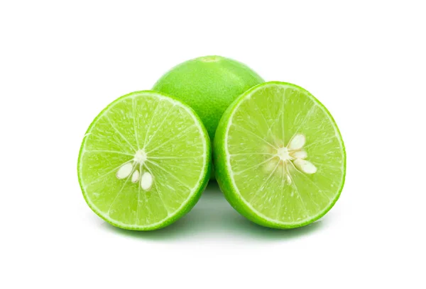 Лимонно Зелена Рослина Білому Тлі — стокове фото