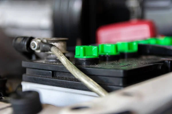 Old Car 12V Battery — Stock Photo, Image