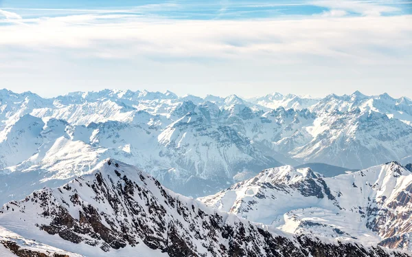 Winter landscape in Alps — Stock Photo, Image