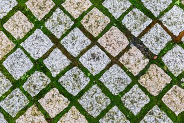 Arnavut kaldırımlı yol doku