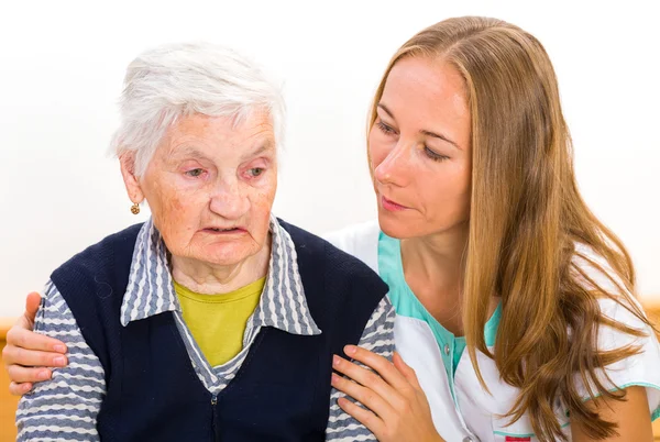 Elderly home care — Stock Photo, Image