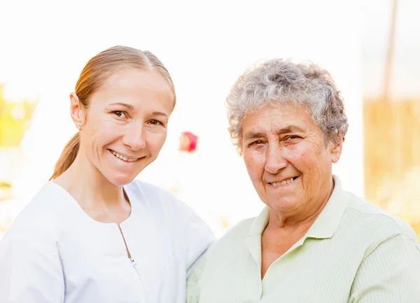 Elderly home care — Stock Photo, Image