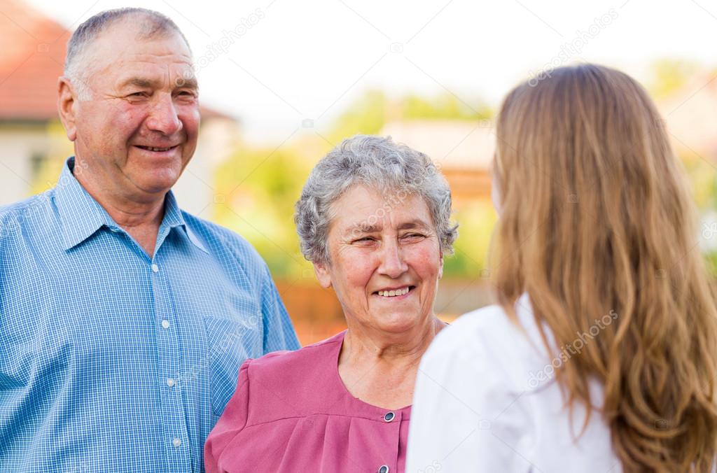 Elderly care — Stock Photo © obencem 52967221
