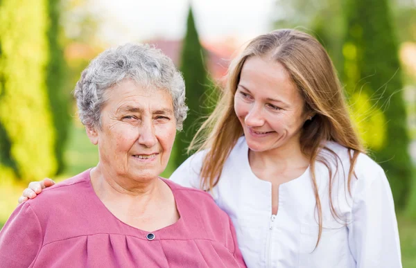 Elderly care — Stock Photo, Image