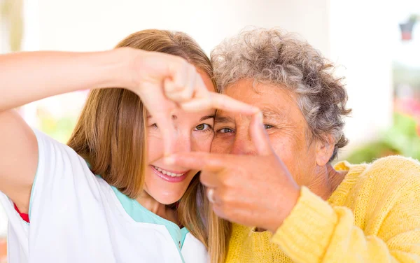 Elderly care — Stock Photo, Image