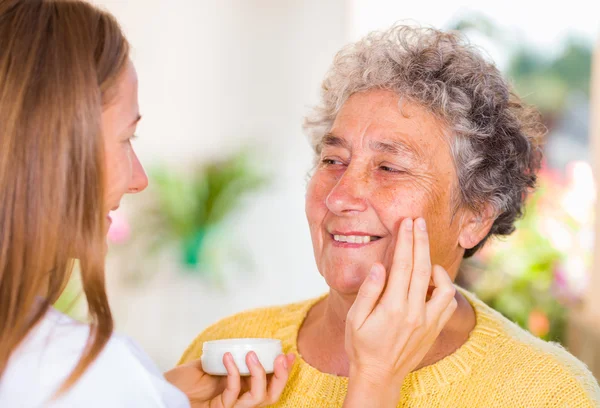 Elderly home care — Stock Photo, Image